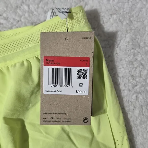 Nike AeroSwift Dri-FIT ADV 2" Brief Lined Running Shorts FN3349-736 Mens Large - Picture 2 of 9